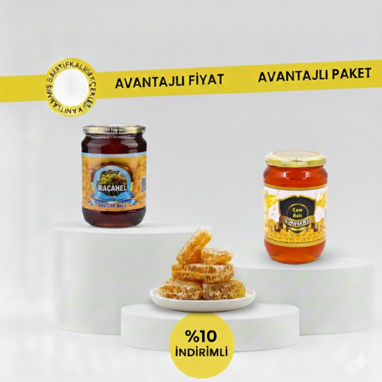 3'lü Avantajlı Bal Seti | Kestane, Karakovan, Çam Balı (3.2 kg) 3'lü Avantajlı Bal Seti | Kestane, Karakovan, Çam Balı (3.2 kg)