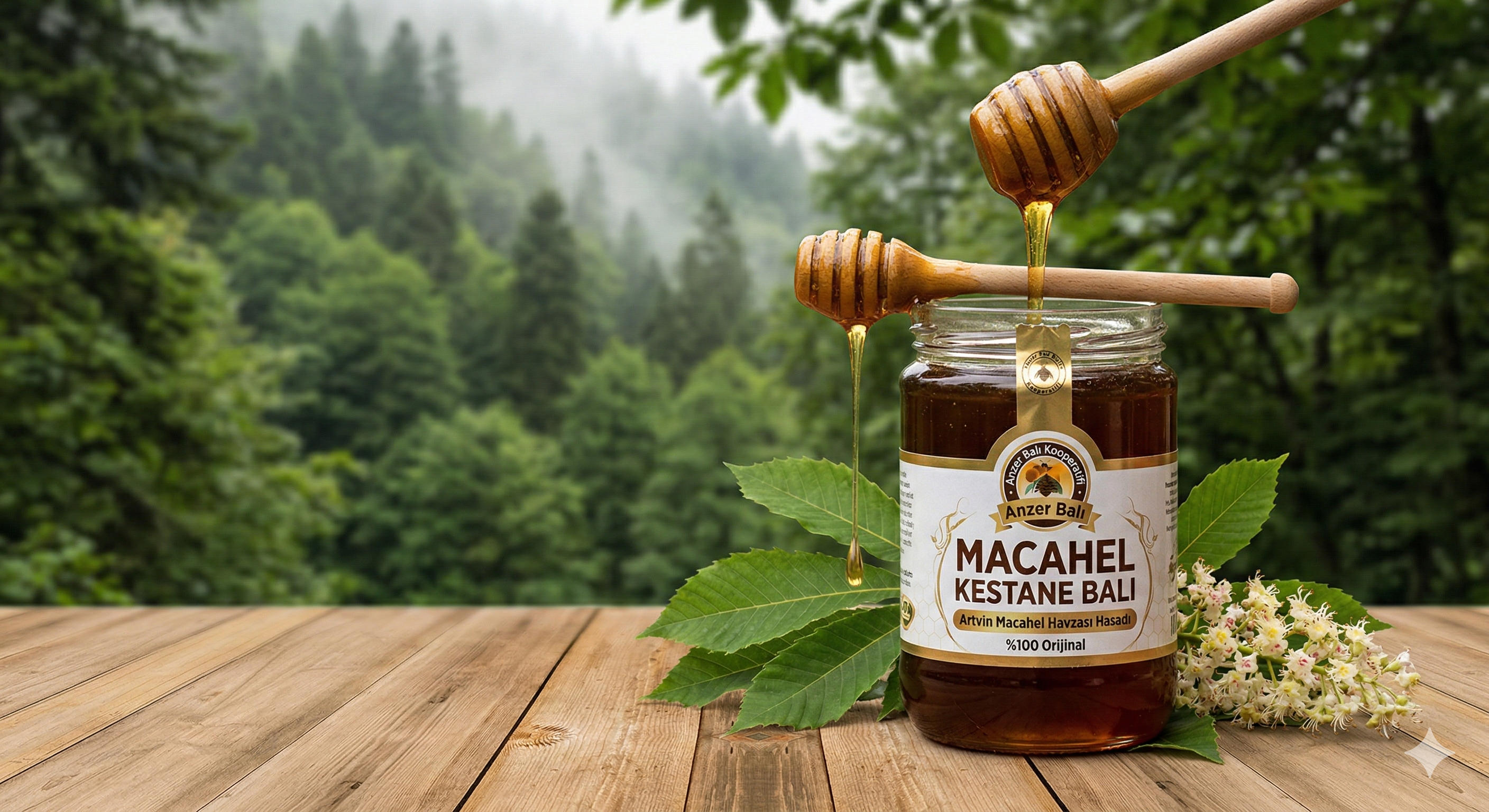Macahel Kestane Balı | %100 Orijinal | Anzer Balı Kooperatifi