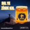 Kafkas arısı endemik Mahura çiçeklerinden polen toplarken Rize Mahura Balı 950 gr cam kavanoz doğal yayla balı