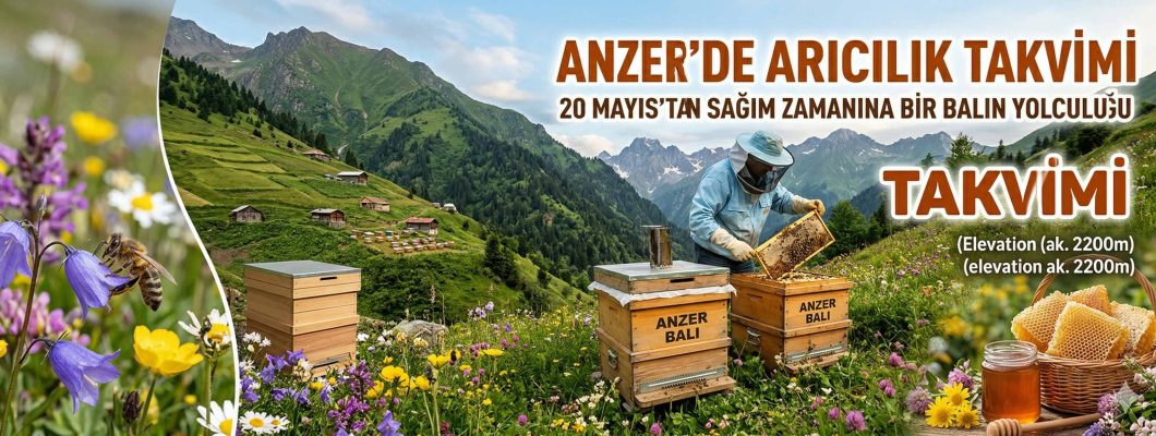 Anzer’de Arıcılık Takvimi: 20 Mayıs’tan Sağım Zamanına Balın Yolculuğu