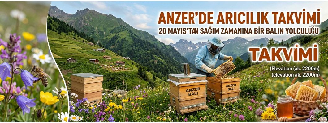 Anzer’de Arıcılık Takvimi: 20 Mayıs’tan Sağım Zamanına Balın Yolculuğu