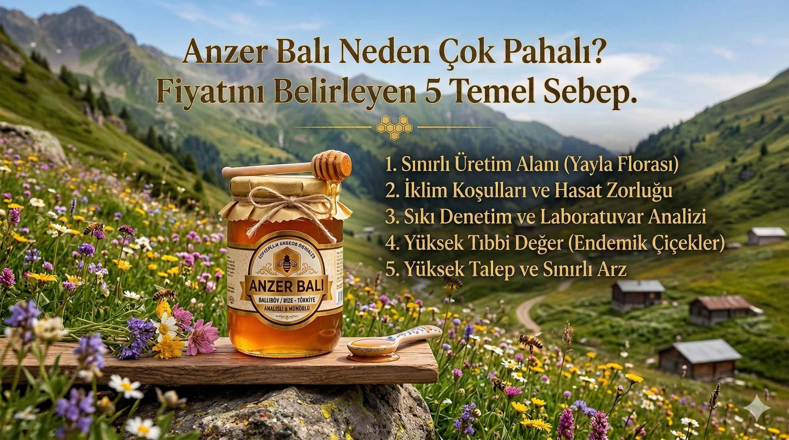 Anzer Balı Neden Çok Pahalı? Fiyatını Belirleyen 5 Temel Sebep