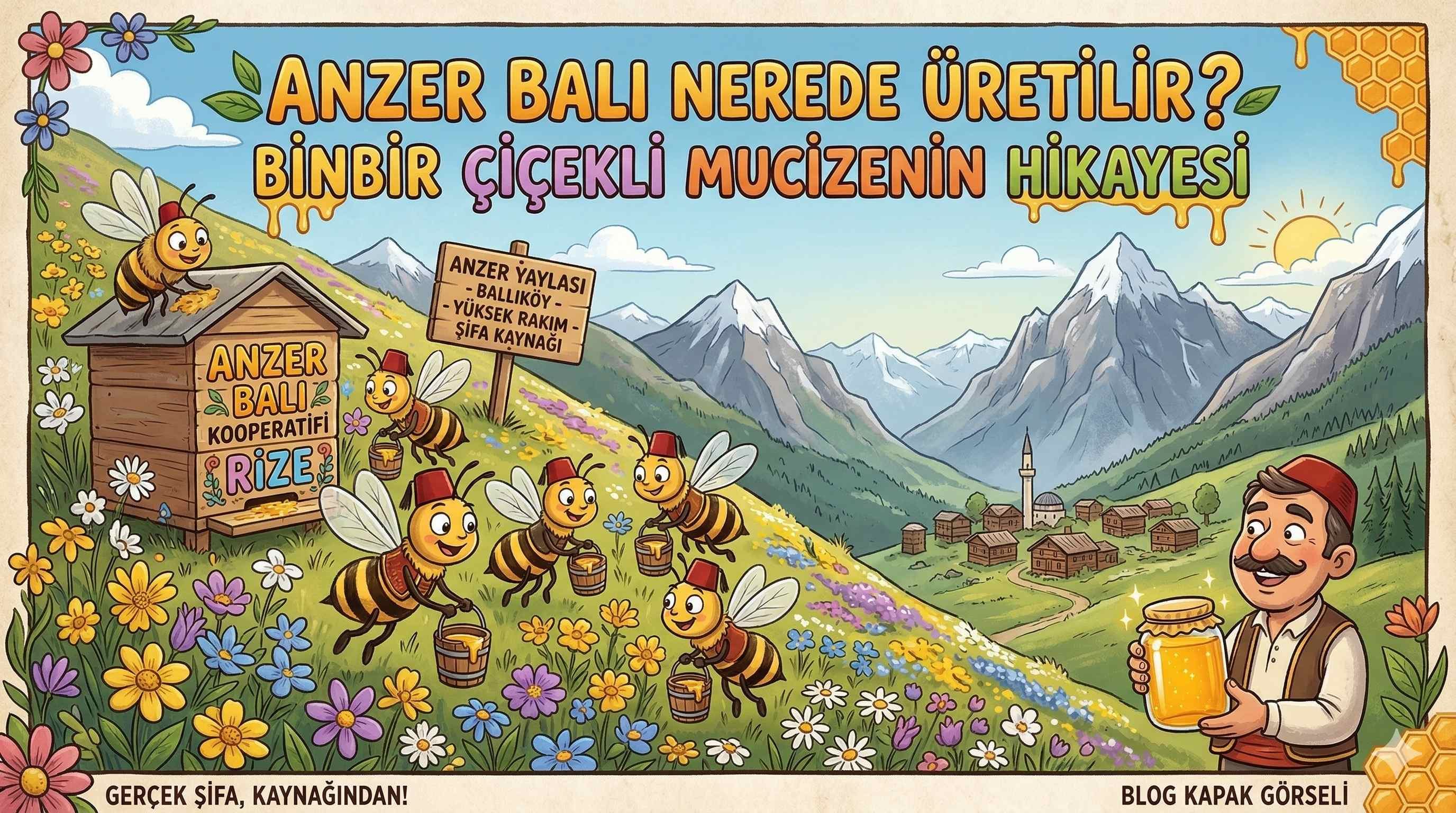 Şifa Kaynağı Anzer Balı Türkiye'de Nerede Üretilir?