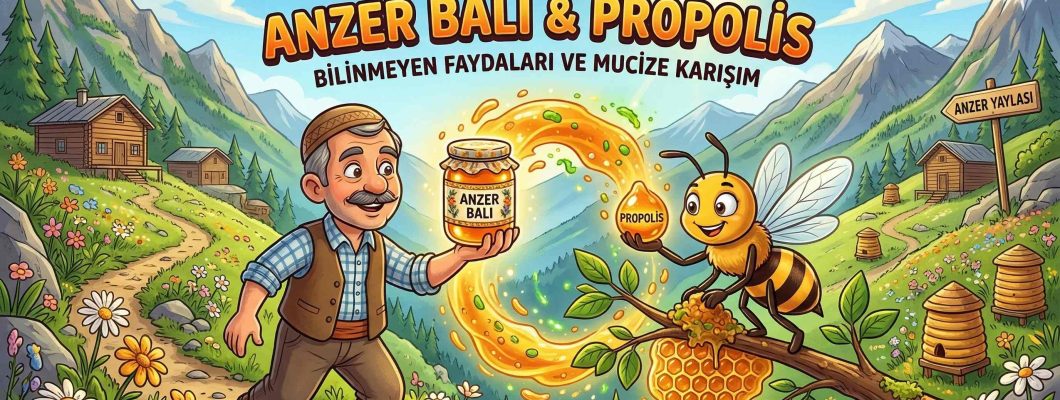 Anzer Balı ve Propolis Karışımı: Doğanın Gizli Şifa Reçetesi