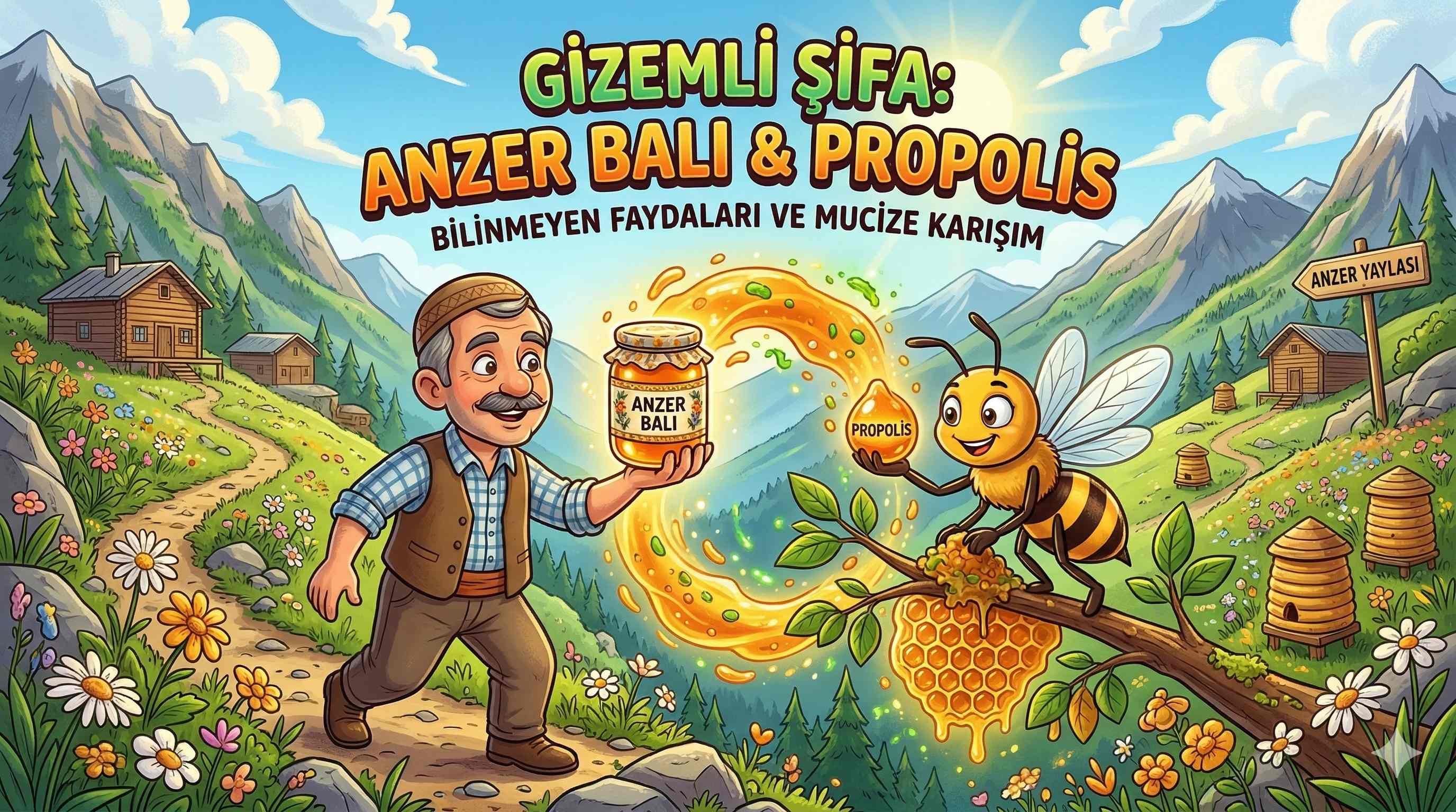 Anzer Balı ve Propolis Karışımı: Doğanın Gizli Şifa Reçetesi
