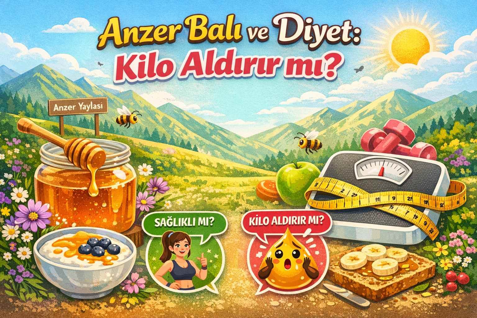 Anzer Balı Kilo Aldırır mı? Diyette Tüketilir mi?| Sağlıklı Beslenme Rehberi