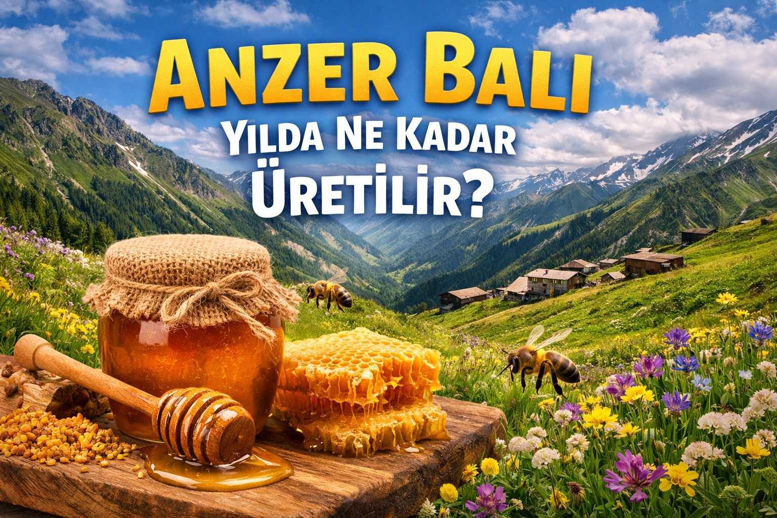 Anzer Balı Yılda Ne Kadar Üretilir? Gerçek Üretim Miktarı 2025 Verileri