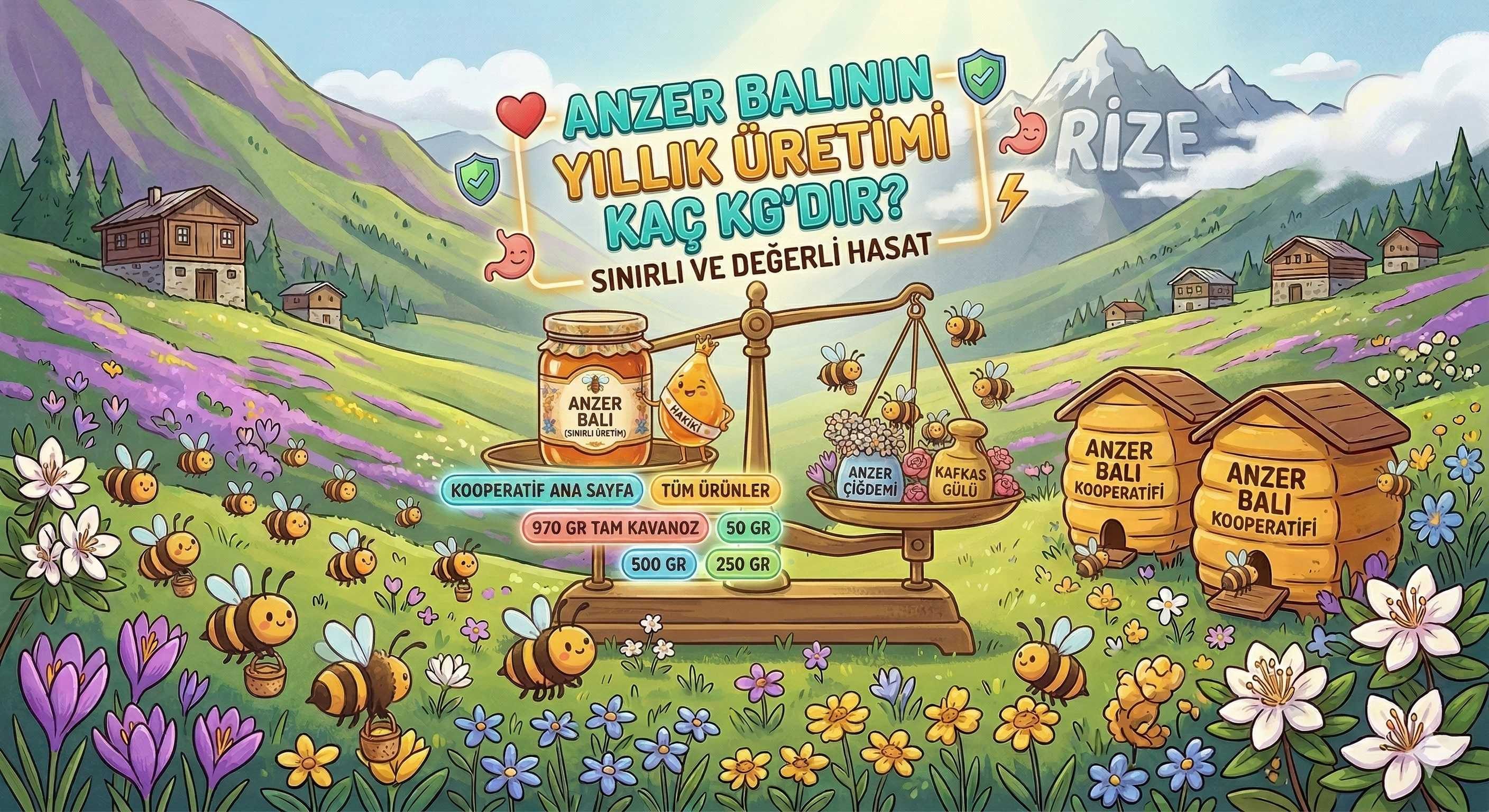 Anzer Balının Yıllık Üretimi