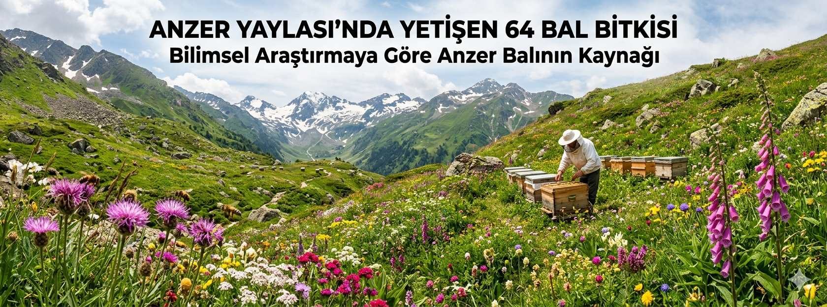 Anzer Yaylası’nda Yetişen 64 Bal Bitkisi: Bilimsel Araştırmaya Göre Anzer Balının Kaynağı
