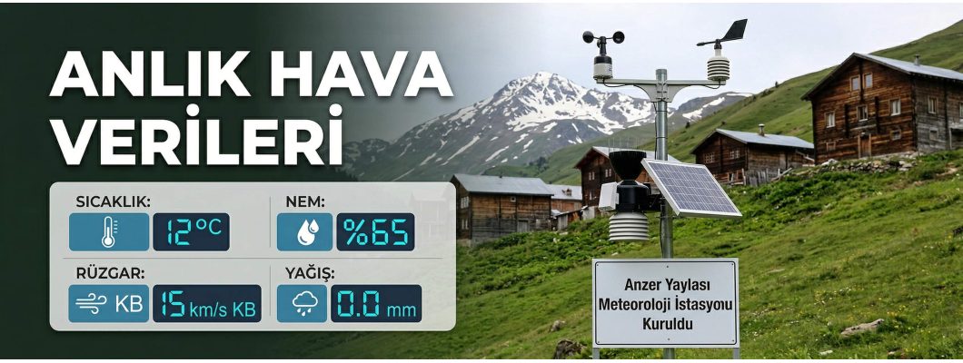 Anzer Yaylası Meteoroloji İstasyonu Kuruldu | Anlık Hava Verileri