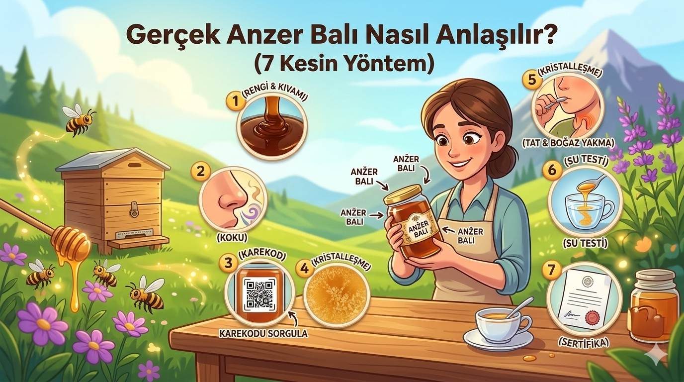 Gerçek Anzer Balı Nasıl Anlaşılır? (7 Kesin Yöntem)