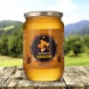 Kafkas arısı endemik Mahura çiçeklerinden polen toplarken Rize Mahura Balı 950 gr cam kavanoz doğal yayla balı