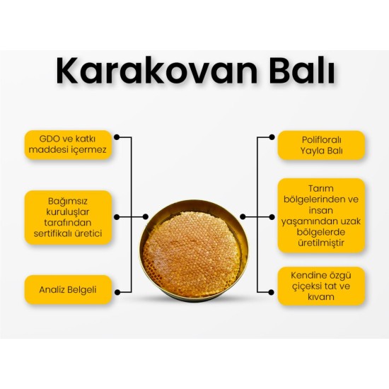 İnsan eli değmeden, arıların kendi mumuyla ördüğü kasnak karakovan balı.